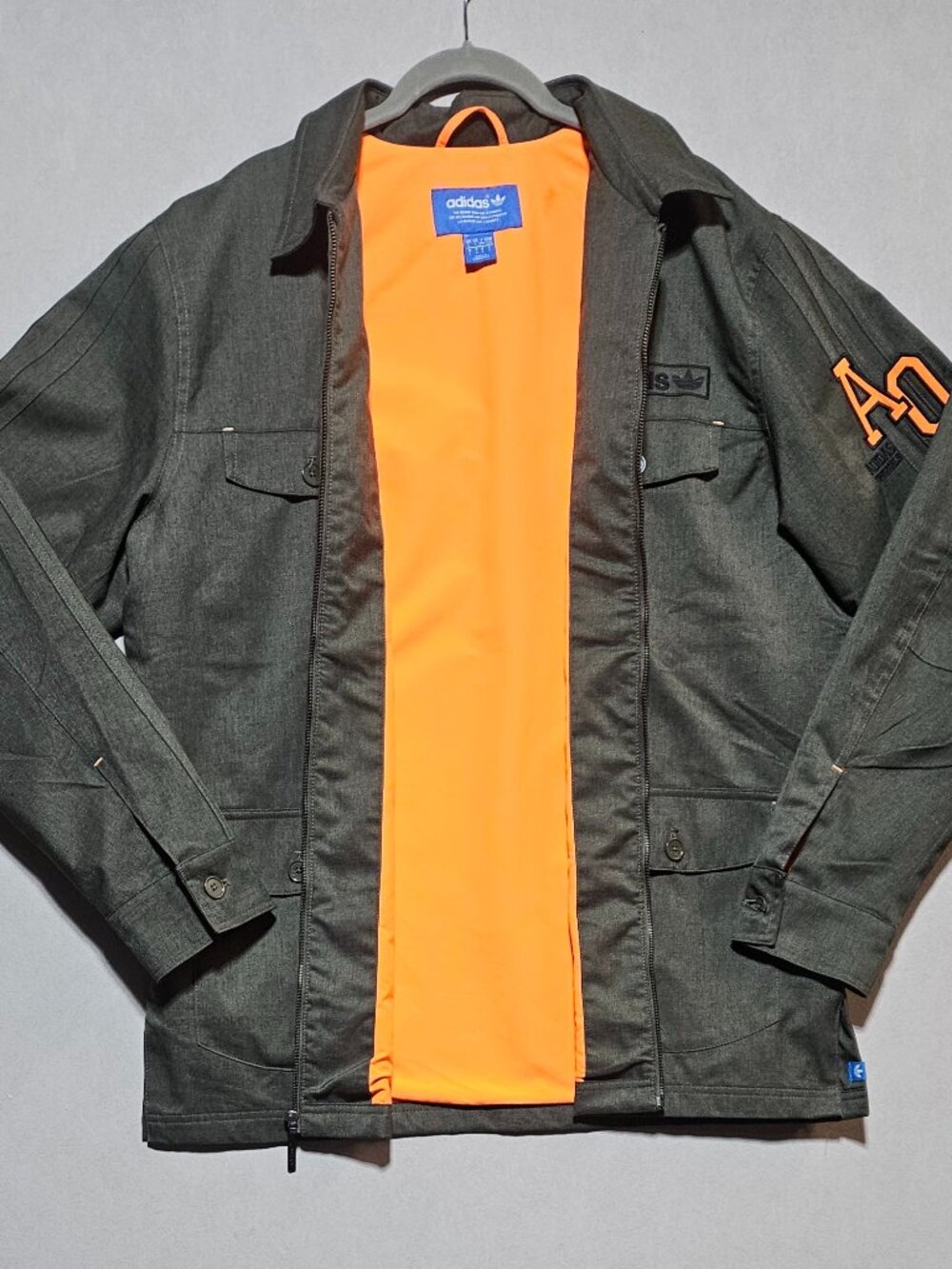 Adidas Originals Field Jacket Men's L Olive Green Utility AO Patch